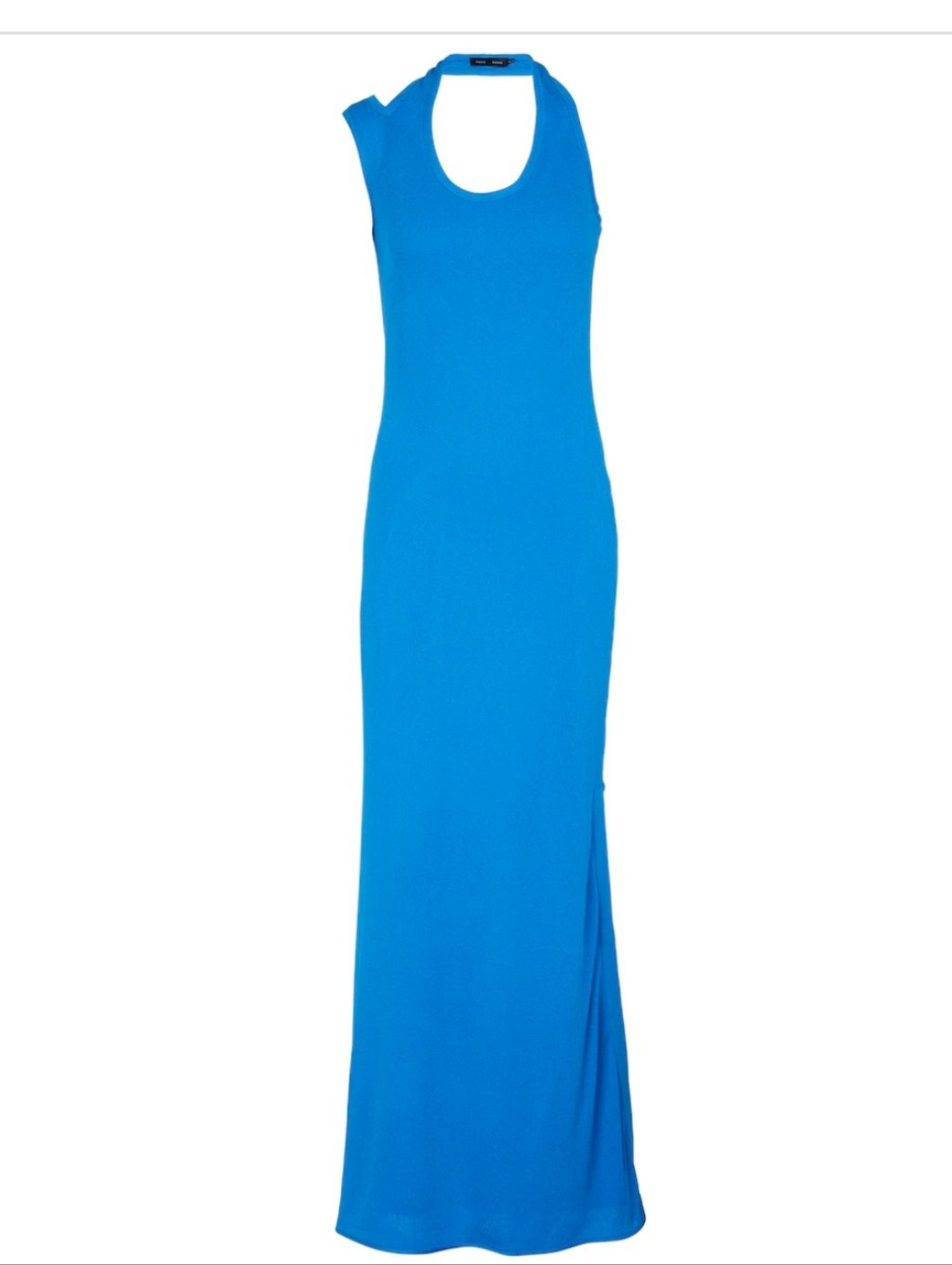Proenza Schouler Electric Blue Halterneck Jersey Maxi Dress Size 4